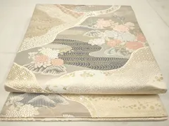 平和屋着物◎六通柄袋帯　唐織　桃山絵巻　三重箔錦　金銀糸　正絹　逸品　AAAJ2434Amf