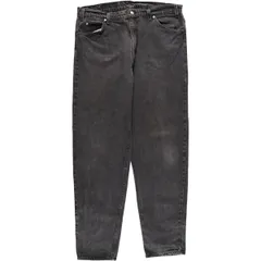 古着 90年代 リーバイス Levi's 550 RELAXED FIT TAPERED LEG オレンジタブ ブラックジーンズ テーパードデニムパンツ USA製/eaa357777
