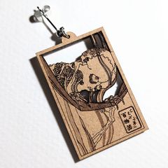 和風ピアス　葛飾北斎ピアス【こはだ小平二】