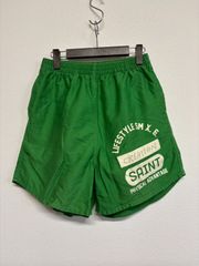 SAINT Mxxxxxx Easy shorts セントマイケル イージー ショーツ ハーフ パンツ 緑 グリーン メンズ レディース Sサイズ 美品