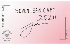 【中古】キャラカード ジョシュア メンバーカード 「SEVENTEEN CAFE 2020」 フード・デザート注文特典