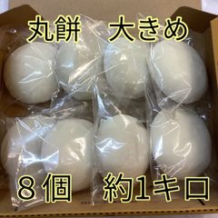 大きめ 丸餅 ８個 約1キロ　コンパクト便 匿名配送　餅　もち