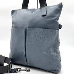 ✨良品✨ COACH コーチ ハンドバッグ  トートバッグ ショルダーバッグ レザー 革 グレー 灰色 ブラック 黒色 ユニセックス 男女兼用 メンズ レディース A4収納可能