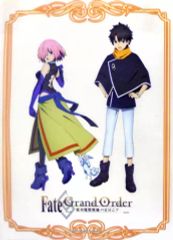 [중고] 포스터 B3 클리어 포스터 후지마루 타치카 & 마슈 키리에라이트 [Blu-ray/DVD Fate/Grand Order - 절대 마수 전선 바빌로니아- 제1-2권] 아마존 연동 구입 특전