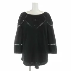 ローレンラルフローレン LAUREN RALPH LAUREN カットソー コットン 刺繍 七分袖 M 黒 ブラック /YI33のサムネイル