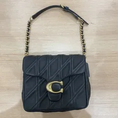 【未使用級✨タビー】コーチ　ワンショルダー　2way レザー　ブラック　金具　稀 COACH コーチ ショルダーバッグ レディース 縦型 レザー 2way
