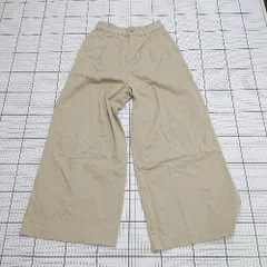 ◇ Θ JEANASIS ジーナシス ウエストゴム ワイドチノ パンツ サイズF ベージュ系 レディース E  【1508200023991】