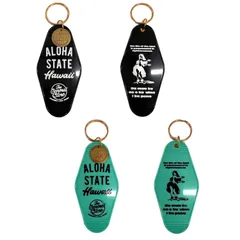 【USA】アロハ レトロ ハワイ モーテル キーホルダー レトロ モーテル 雑貨 アメリカ 西海岸 かっこいい おしゃれ 雑貨 アメリカン雑貨 アメリカン: USMO-025