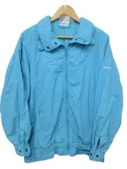 【送料無料】USA 古着 アディダス adidas ブルゾンジャケット ウインドブレーカー トレフォイルロゴ 水色 メンズ Lサイズ■L24273AWS21（4）5/31