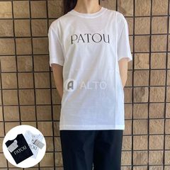 ☆2025春夏入荷☆ PATOU パトゥ JE0299999 オーガニックコットン ロゴ入り Tシャツ カットソー ホワイト・ブラック