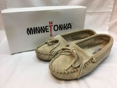 MINNETONKA モカシン スエード ベージュ サイズ22cm - メルカリ