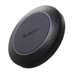 エレコム ワイヤレス充電器 Qi認証 12W EPP規格 異物検知機能 温度上昇保護機能 ブラック W-QA26BK [ブラック] [1)単品]