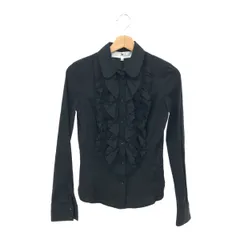良好 ELISABETTA FRANCHI エリザベッタフランキ  長袖シャツ サイズ:40  ブラック  レディース フリル　240001099931のサムネイル