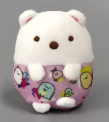 【中古】ぬいぐるみ しろくま(リラコ) てのりぬいぐるみ 「ユニクロ×すみっコぐらし・ぬいぐるみノベルティ」 購入特典