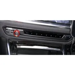 デザイン性UP♪ レッド オーディオ ダイヤル カバー BMW G82 M4 クーペ コンペティション M xDrive トラックパッケージ b999のサムネイル