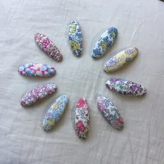 ❁オーダー受付ページ❁ リバティプリント　ハンドメイド  パッチンピン　ヘアゴム 329】リバティプリント ハンドメイド パッチンピン ヘアゴム