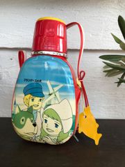 フランダースの犬 昭和レトロ　水筒　680ml  レッド