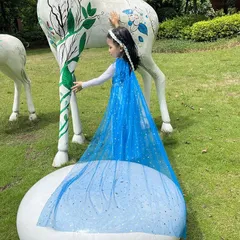 コスチューム  キッズ マント コスプレ 衣装 女の子 子供 仮装 アナ エルサ 仮装パーティー プリンセス 女の子 マント キッズ 子供ドレス お姫様マント クリスマス プレゼント ハロウィーン コ