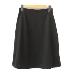 アリスバーリー Aylesbury スカート フレア ジャガード 花柄 M 黒 ブラック