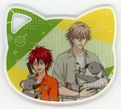 【中古】コースター 白石蔵ノ介＆遠山金太郎 ねこ型アクリルコースター 「新テニスの王子様 The Prince Goes Abroad 総集編 in ナンジャタウン」 ねこ型アクリルコースター付きソフトドリンク注文特典