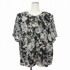 美品✨《NEMIKA》レリアン スリットフレアスリーブ 花柄ブラウス 13号 