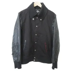 ROLLING STONES スタジャン Lサイズ The Rolling Stones×JACKROSE VINTAGE 袖レザースタジャン