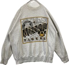 【海外規格XL】古着　スウェットシャツ　University of Missouri　Tigers　カレッジ系　USA製