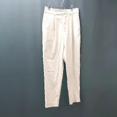 ◇ LOWRYS FARM ウエストゴム ワンタック オフィスカジュアル テーパードパンツ サイズM ベージュ レディース E  【1310050017699】