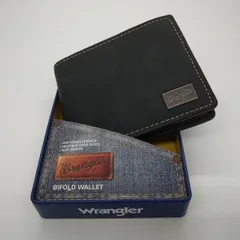 メンズ財布 人気ブランド  Wrangler ラングラー 本革-GENUINE LEATHER- 2つ折りスリム財布  ジーンズ ブランド USA直輸入モデル 49004 送料無料
