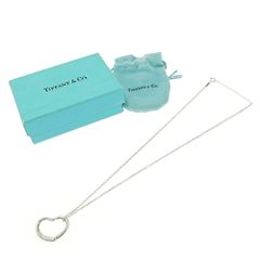 【中古】【箱付き】 TIFFANY&Co. ティファニー シルバー エルサペレッティ オープンハート ネックレス 4.8g STERLING刻印 413986 ネックレス