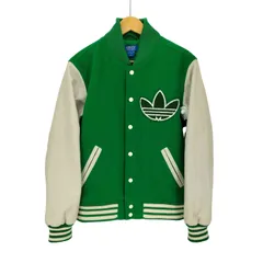 アディダスオリジナルス adidas Originals コラボ バーシティー スタジアム ジャケット 袖カウレザー メンズ JPN：L のサムネイル