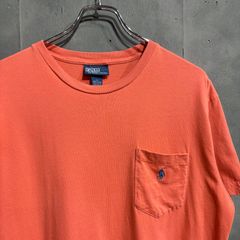 90〜00s Polo by Ralph Lauren ポケット付きTシャツ オレンジ