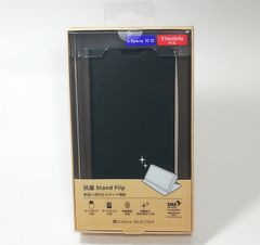 手帳型合成皮革スマホケース Xperia 10 III (ブラック)  Stand Flip◆未使用・未開封