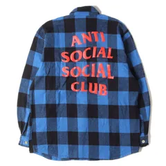 Anti Social Social Club アンチ ソーシャル ソーシャル クラブ シャツ サイズ:L ブランドロゴ バッファローチェック ヘビー フランネル 長袖 シャツ ブルー ブラック トップス カジュアルシャツ【メンズ】のサムネイル
