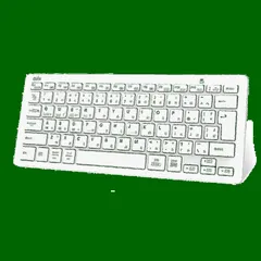 【在庫処分】コンパクト 日本語 かな入力 軽量 PC 薄型 ノートパソコン スマホ 静音 タブレット 小型 Mac ios bluetooth android ワイヤレス Windows など対応 キーボード (ホワイト)