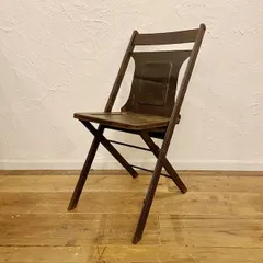 アメリカ ヴィンテージ フォールディングチェアチェア 20’s 30’s 折りたたみ アイアン インダストリアル 椅子 アメリカン 【B3180】