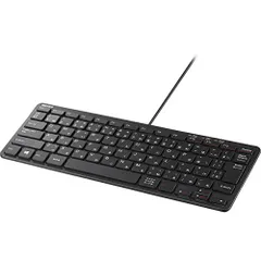 【新品・2営業日で発送】BUFFALO バッファロー USB接続　有線コンパクトキーボード　ブラック BSKBU300BK 1個