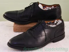 W712 USA製 ALLEN EDMONDS ビンテージ ビジネスシューズ ストレートチップ ワイズ細め 黒 ブラック メンズ 10.5D 28.5cmのサムネイル
