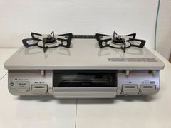 リンナイ　グリル付き　二口ガステーブル　都市ガス用