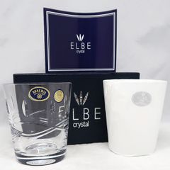 未使用 ELBE エルベ クリスタル ボヘミア ロックグラス タンブラー ×2