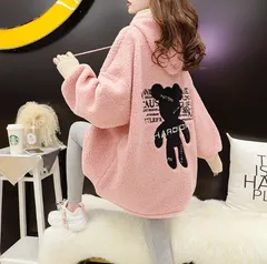 ボアパーカー シープボア パーカー フーディ オーバーサイズ 裏起毛 [944]