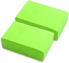 Neutral Zenith ヨガブロック ヨガグッズ 体幹 ストレッチ エクササイズ ピラティス フィットネス ヨガポーズ 高密度EVA素材 軽量 撥水 水洗い可 2個セット(ライム)
