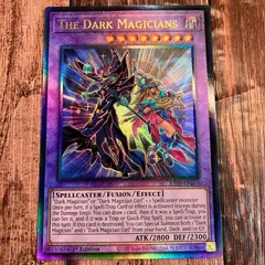 遊戯王　EU版　英語版　超魔導師－ブラック・マジシャンズ　レリーフのサムネイル