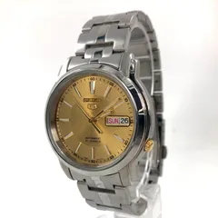 美品✨Seiko 5 ビンテージ　ゴールド　自動巻き　デイデイト SEIKO 5 自動巻き AUTOMATIC デイデイト 金 銀 腕時計 - メルカリ