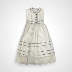 an another angelus アン アナザー アンジェラス / 配色ラインシアードットワンピース 参考定価：16,000+tax