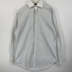 古着 90's/90年代 ポロバイラルフローレン Polo by Ralph Lauren 長袖シャツ ポニー無し 15 S-M  ホワイト系 チェック メンズ