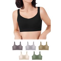 [veimia] 胸を小さく見せるブラ ぶらナイトブラ 大きいサイズ 脇高ブラヨガブラ 小さく 見せる ブラジャー 揺れない ノンワイヤーブラ 昼兼用 高弾性 ブラジャー 下着 垂れた胸補正ブラ 24時間使える ブラック M