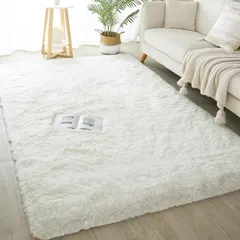 【人気商品】カーペット冬カーペット，リビングルームパーティー装飾カーペッ120*160cm白 滑り止め カーペット滑り止め ， ， ， ラグマット ラグ おしゃれ新型シリカゲル滑り止め底部を採用し、通気性、洗濯可能、抗菌除ダニ、柔らかい感触のフランネルカーペッ