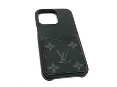 ■極美品■ LOUIS VUITTON ルイヴィトン M81087 モノグラムエクリプス バンパー iPhone13pro対応 スマホケース ブラック系 FB7961