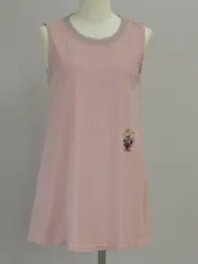 アルベロベロ OLLEBOREBLA by ALBEROBELLO ぶたさん ノースリーブワンピース ピンク レディース j_p F-S4362